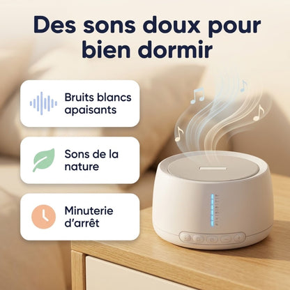 Boîte à bruit blanc bébé : bruits blancs apaisants, sons de la nature et minuterie