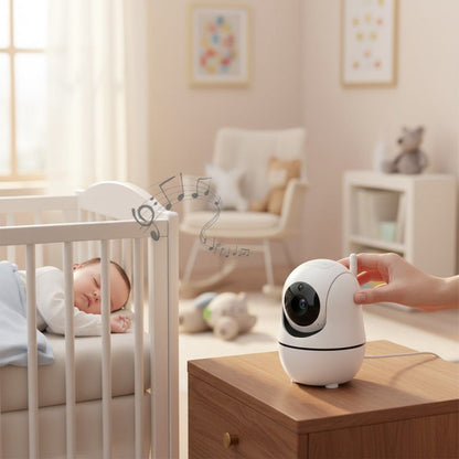 Caméra bébé avec détection de pleurs et de mouvement automatique