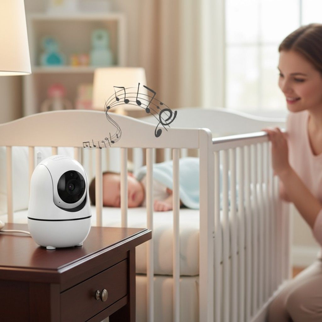 Caméra vidéo bébé sans fil avec transmission stable et audio bidirectionnel