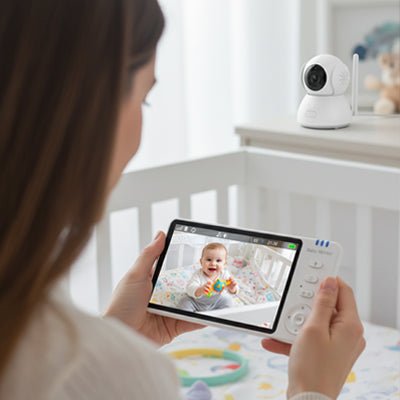 Camera de surveillance pour bébé avec vision nocturne infrarouge sans lumière rouge