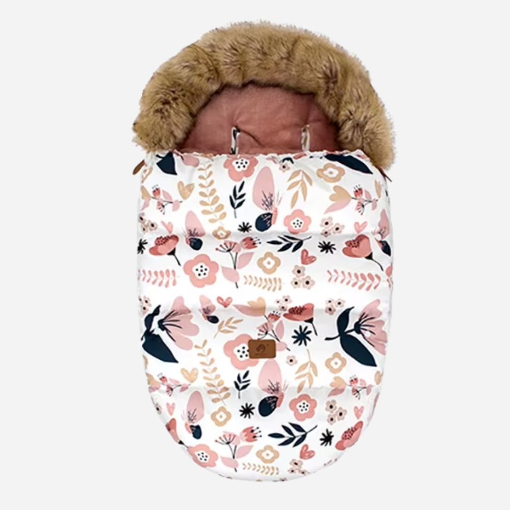 Chancelière poussette fleurs universelle compatible poussettes