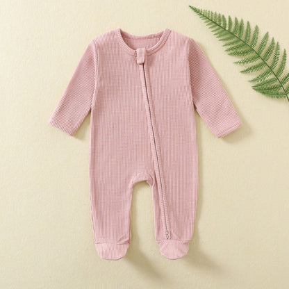 Combinaison pyjama enfant rose poudré – douce et confortable pour le sommeil