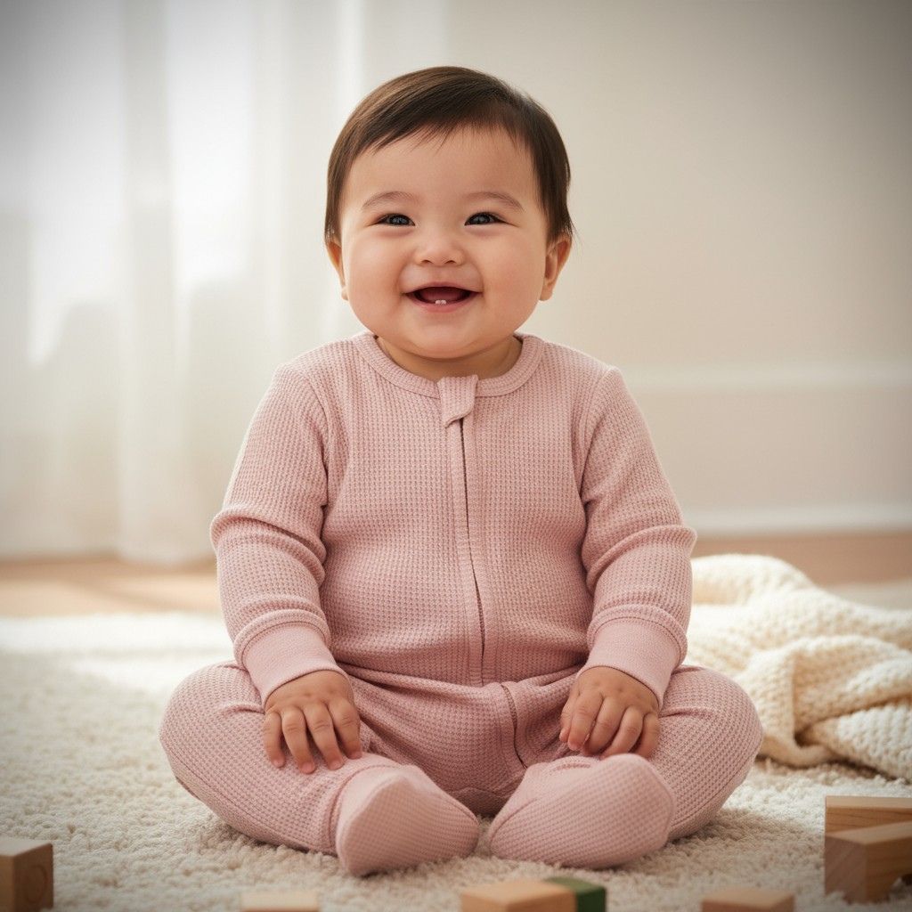 Combinaison pyjama enfant rose poudré – douce et confortable pour le sommeil