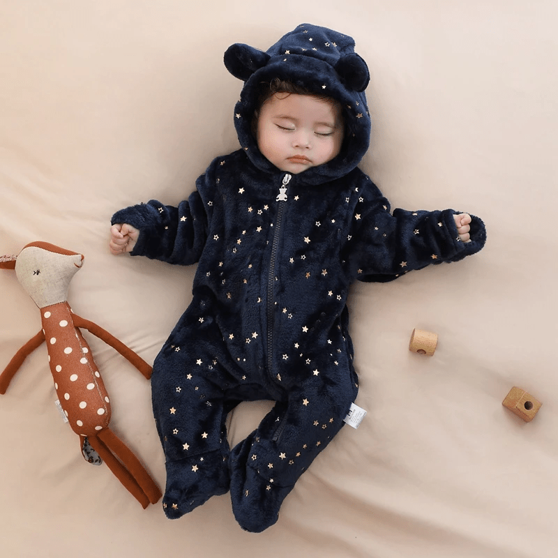 Pyjama bébé chaud étoilé – costume Halloween cocoon pour hiver