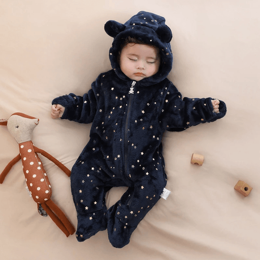 Pyjama bébé chaud étoilé – costume Halloween cocoon pour hiver