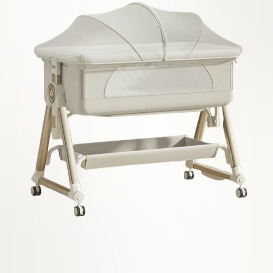 Berceau à roulettes bébé inclinable anti-reflux, pratique et sécurisant