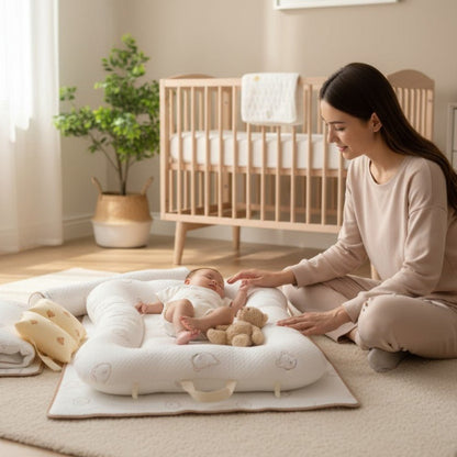 Couffin de voyage compact, solution nomade pour nourrisson, facile à transporter