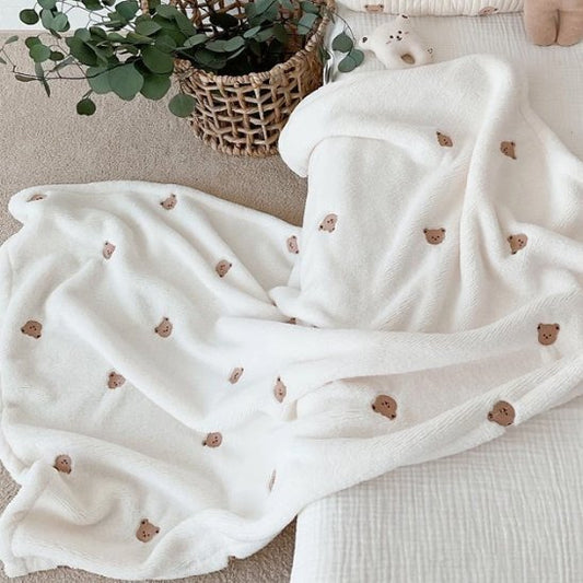 ouverture bebe polar oursons – douce et chaude pour lit bebe