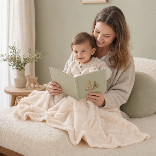 Couverture lit bébé douce 80 × 100 cm