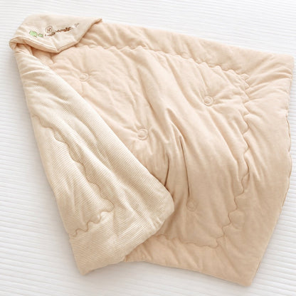 Couverture nid d'ange dépliée, intérieur en coton doux