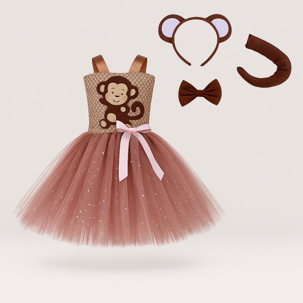 Déguisement de princesse enfant Halloween avec serre-tête et robe tutu colorée – Spot Bébé