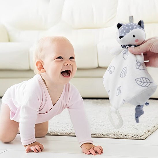 Doudou - 3 en 1 : Doudou, Hochet et Anneau de Dentition