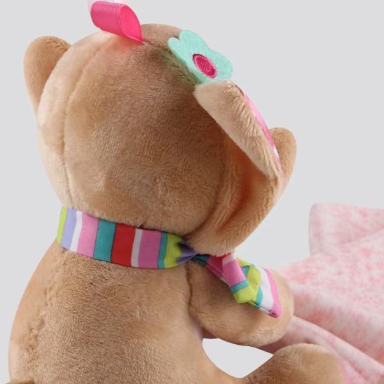 Doudou éléphant rose – ambiance nursery scandinave