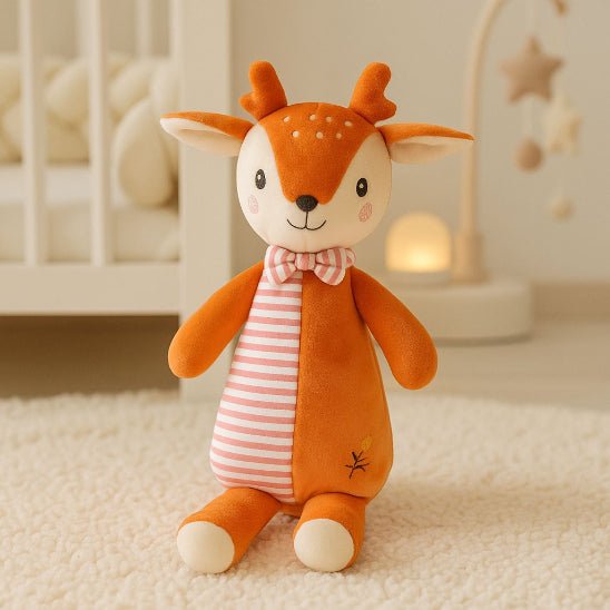Doudou bébé Faon câlin en tissu hypoallergénique