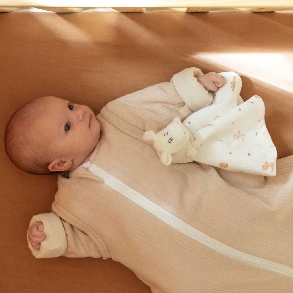 Doudou lange multifonction avec attache tétine, compagnon de douceur – Spot Bébé