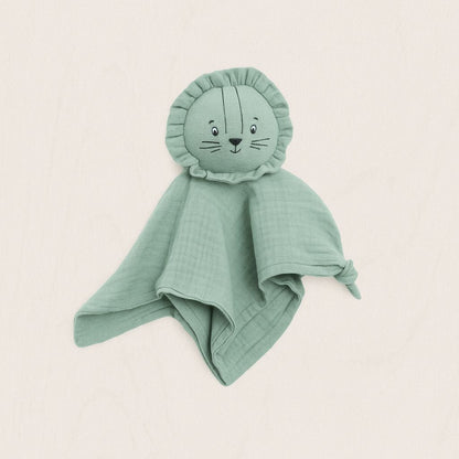 Peluche lion pour bébé en coton doux, apaisante et facile à saisir – Spot Bébé