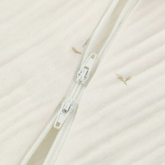 Détail zip latéral pratique de la turbulette bébé coton bio TOG 2.