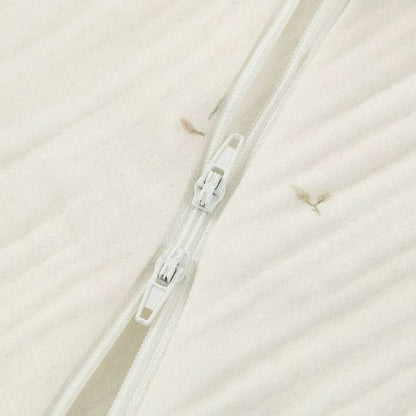 Détail zip latéral pratique de la turbulette bébé coton bio TOG 2.