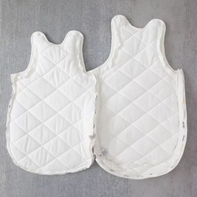 Détails gigoteuse bébé coton imprimé avec fermeture éclair