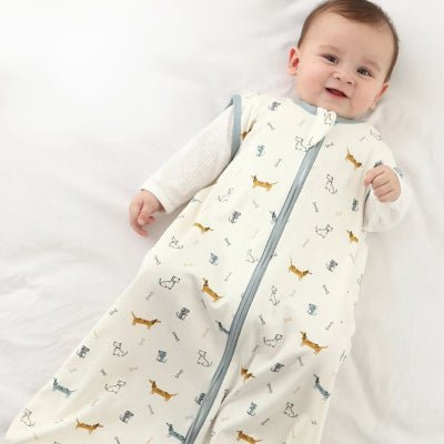 Gigoteuse bébé en coton sans manches motif pois jaunes – Spot Bébé
