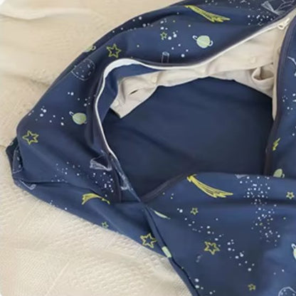 Gros plan sur les coutures renforcées de la gigoteuse bébé garçon et fille TOG 1.