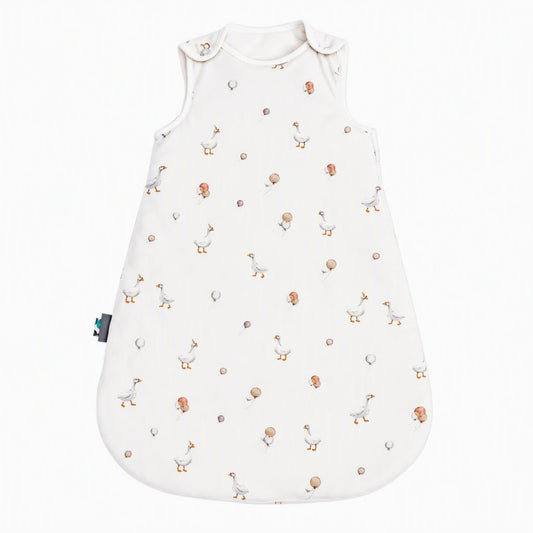 Gigoteuse TOG 2.5 sans manches imprimée oies et ballons pastel