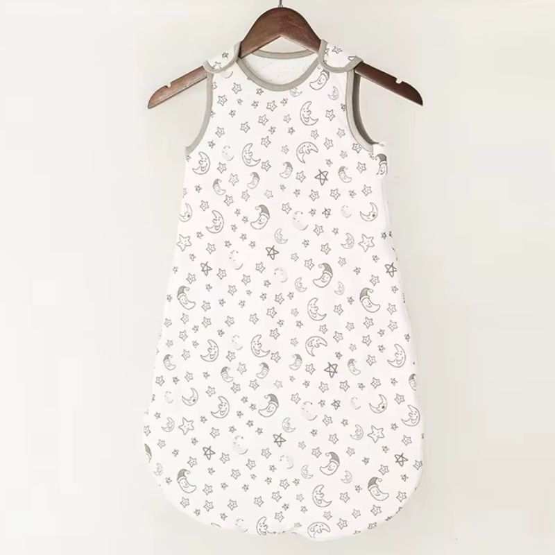 Sac de couchage bébé coton motif étoiles et lune
