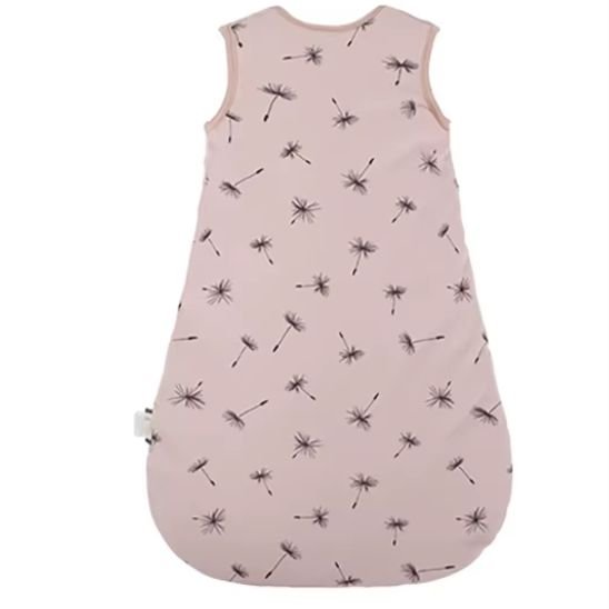 Gigoteuse bébé pissenlits rose poudré, vue dos complète