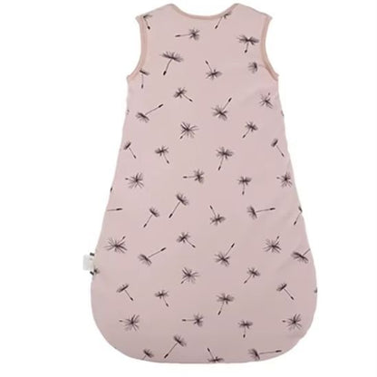 Gigoteuse bébé pissenlits rose poudré, vue dos complète
