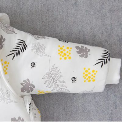 Gigoteuse bébé coton manches amovibles motif feuillage