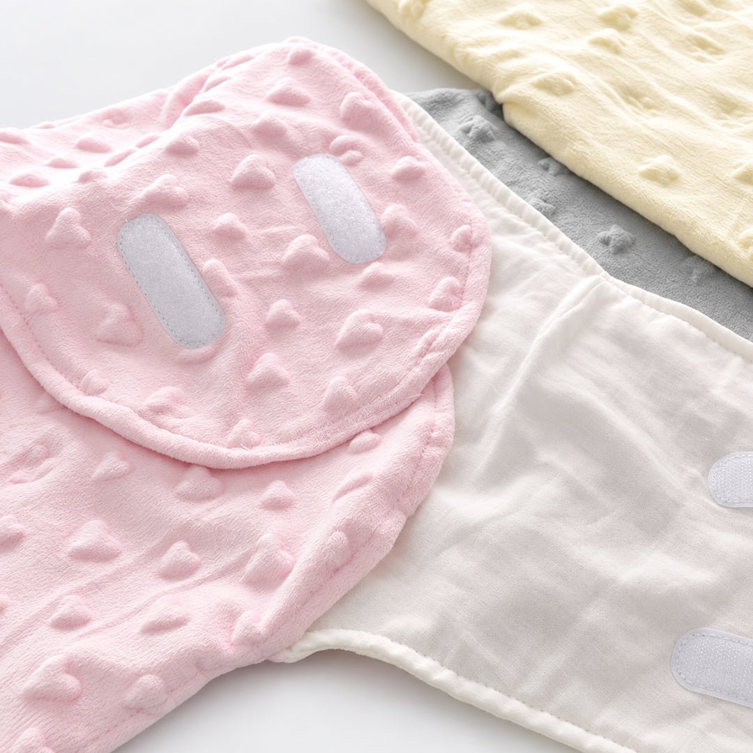 Ailes à velcro doux et double gaze de coton