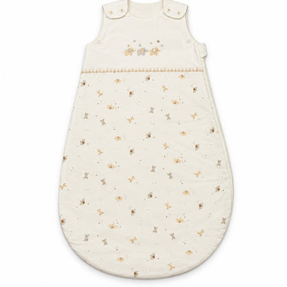 Gigoteuse sans manche coton écrue motif éléphants