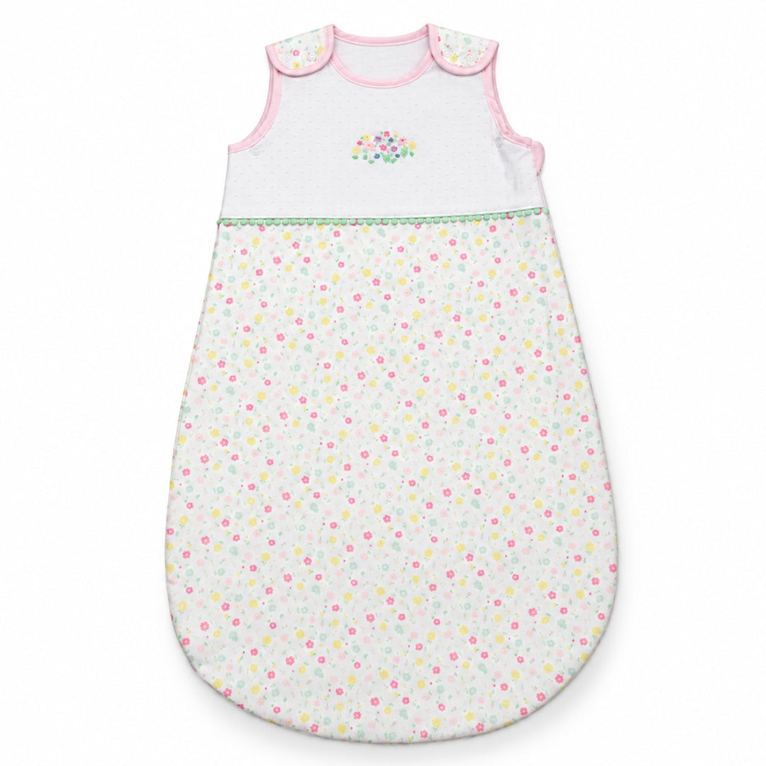 Gigoteuse sans manche coton motif petites fleurs