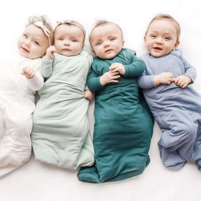 Gigoteuse bébé vert foncé en tissu bambou respirant