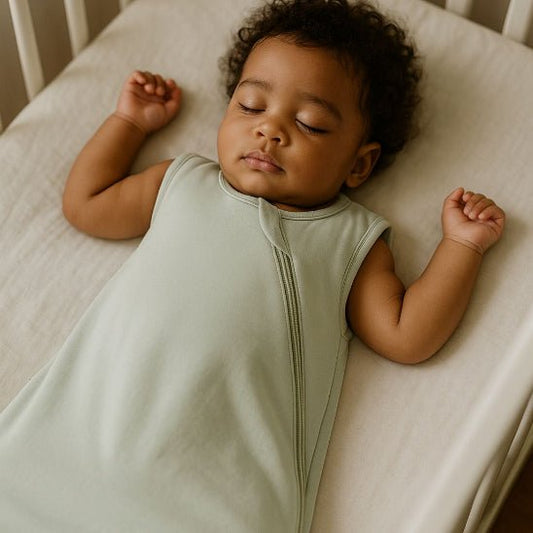 Gigoteuse grise pratique avec zip double sens pour bébé