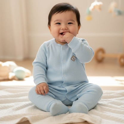 Grenouillère bébé unisexe en maille douce pour fille ou garçon