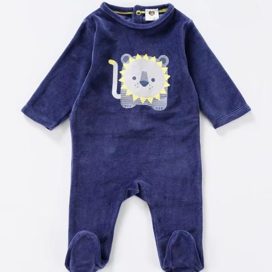Texture coton velours doux grenouillère bébé hiver