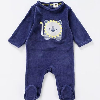 Texture coton velours doux grenouillère bébé hiver
