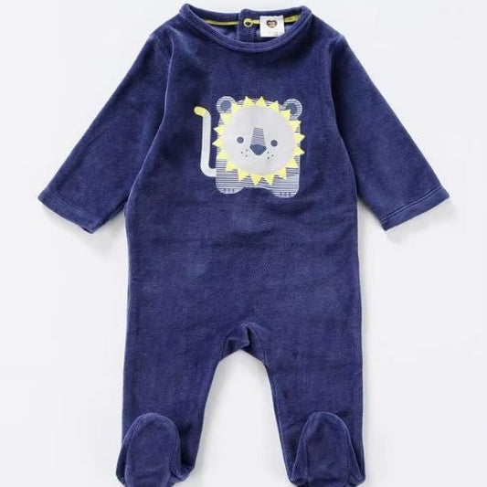 Texture coton velours doux grenouillère bébé hiver