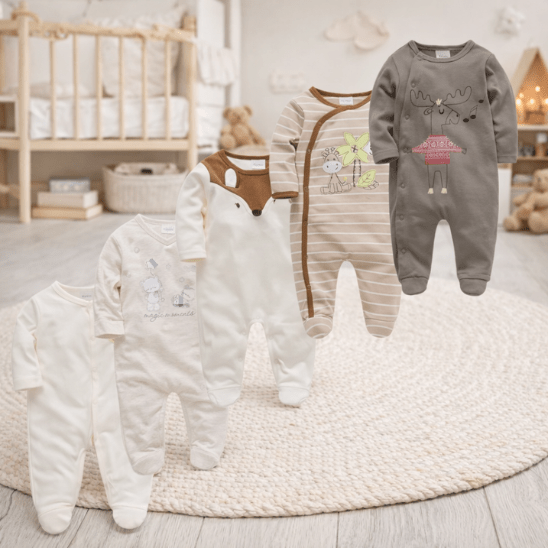 Grenouillère bébé fille rose pyjama naissance chaud et pratique à pressions