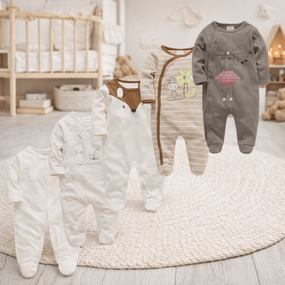 Grenouillère bébé fille rose pyjama naissance chaud et pratique à pressions