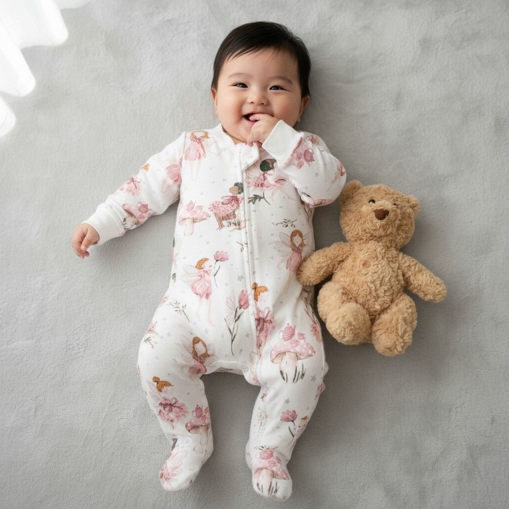 Grenouillère pour bébé avec fermeture éclair pratique pour changer votre bébé facilement