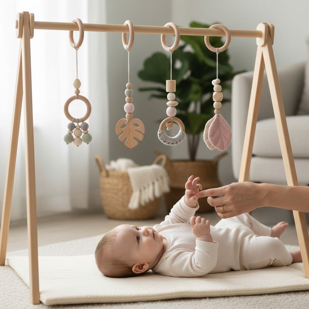 hochets bébé thème océan avec baleine et étoile de mer à suspendre