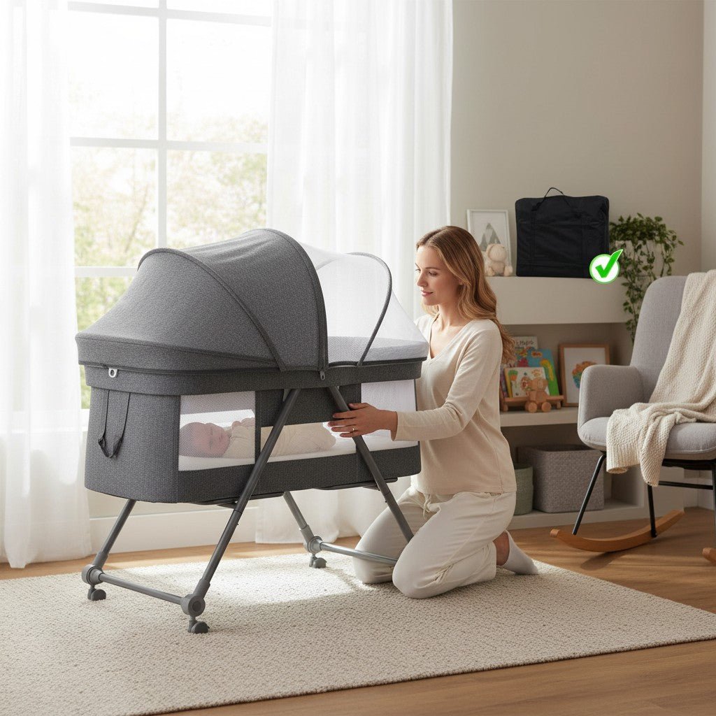 Lit cododo sécuritaire placé dans la chambre parentale