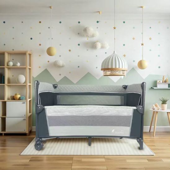 Lit parapluie bébé avec moustiquaire adapté aux nouveau-nés et jeunes enfants