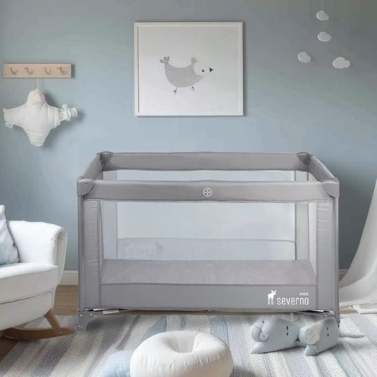 Lit parapluie bébé unisexe pliable et sécurisé pour le sommeil et le jeu