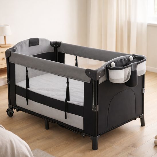 Lit parapluie bébé pliable et transportable pour la maison et les déplacements