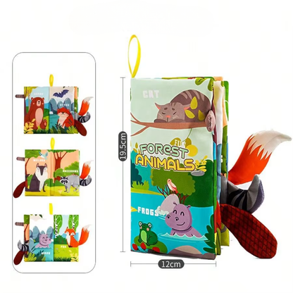 livre bébé en tissu souple et sécurisé pour premières découvertes