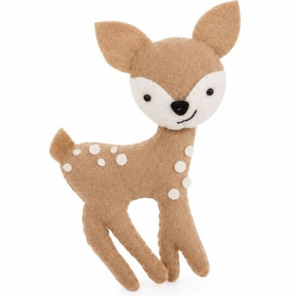 figurine faon tacheté en feutrine du mobile bébé forêt des rêves