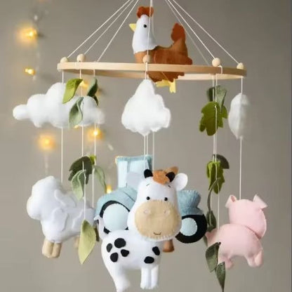 Mobile bébé garçon animaux de la ferme – décoration chambre bébé